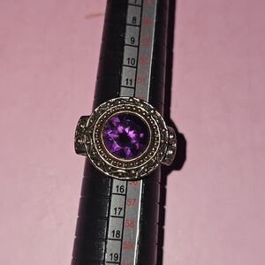 Elegant Purple Gemstone Ring